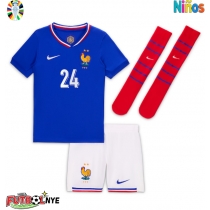 Camiseta Francia Ibrahima Konate #24 Primera Equipación para niños Eurocopa 2024 manga corta (+ pantalones cortos)